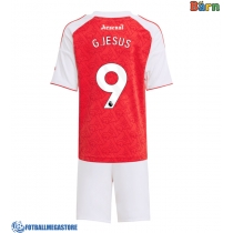 Fotballdrakt Barn Arsenal Gabriel Jesus #9 Hjemmedraktsett 2025-26 Kortermet (+ Korte bukser)